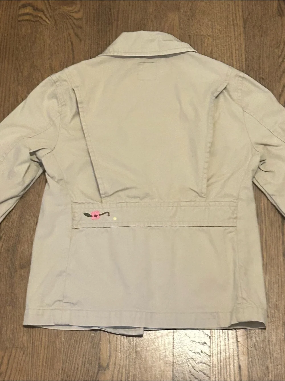 GAP Girls Cream Embroidered flowers Pea Coat 249
